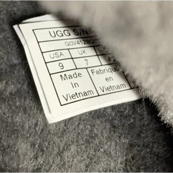 UGG Fluff Yeah! Slides Sheepskin Charcoal Color Slipper Size 9 US - Picture 8 of 8